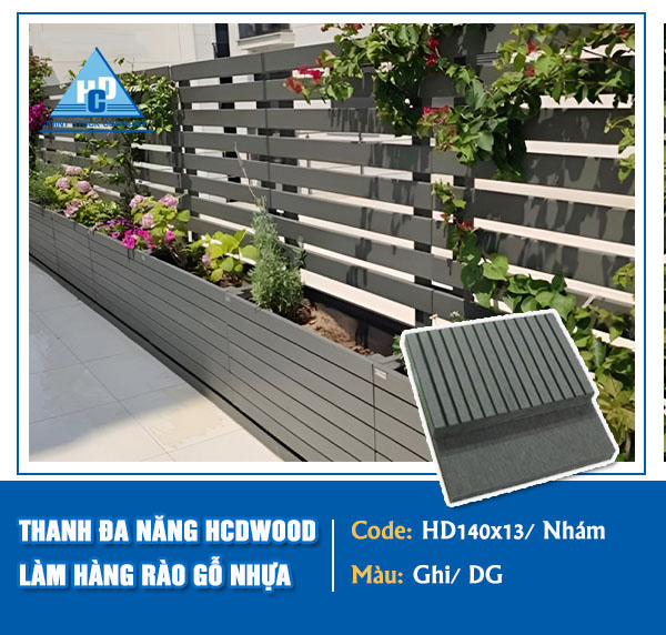 Hàng rào gỗ nhựa ngoài trời – giải pháp hoàn hảo cho không gian sống