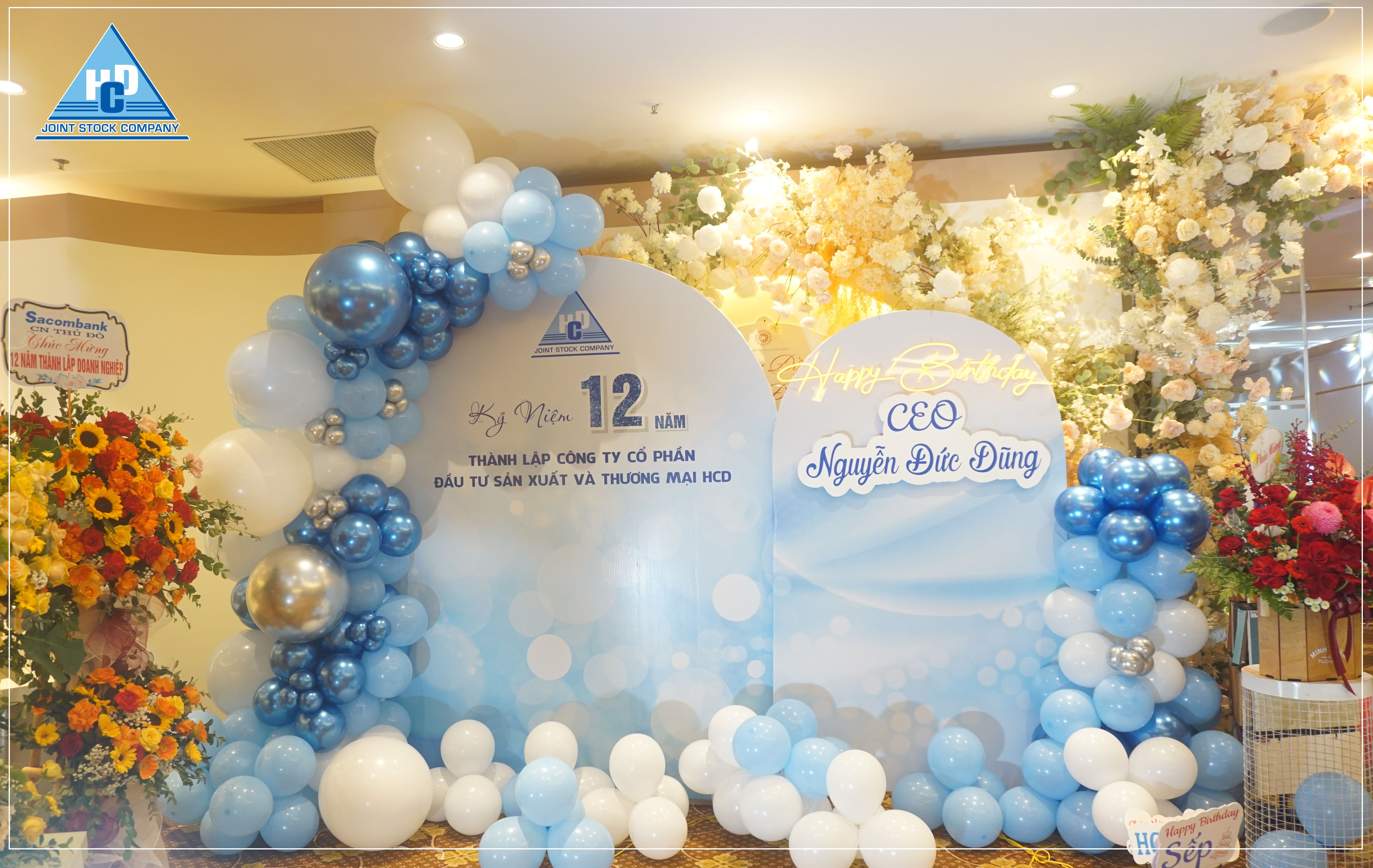 HCD tổ chức thành công lễ kỷ niệm 12 năm thành lập Công ty, mừng sinh nhật TGĐ.Nguyễn Đức Dũng