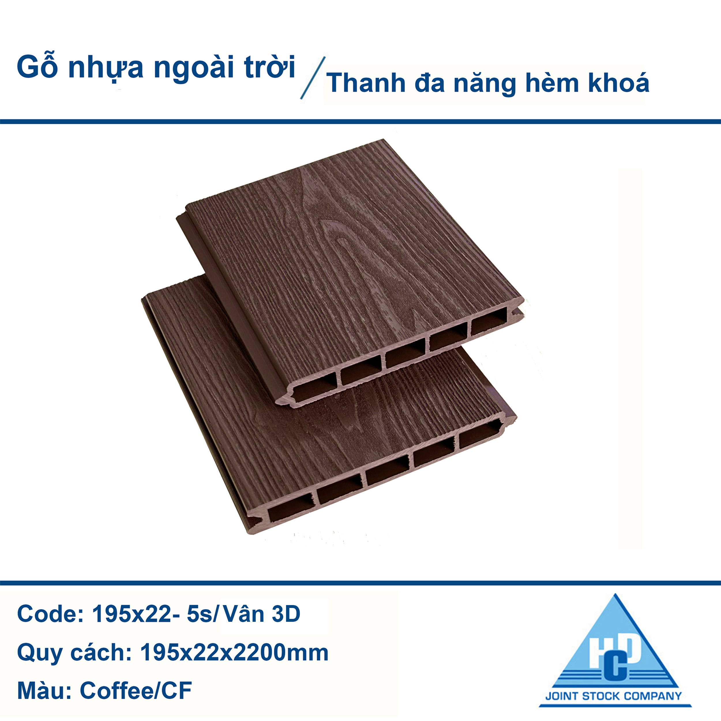 THANH ĐA NĂNG HÈM KHOÁ COFFEE 3D
