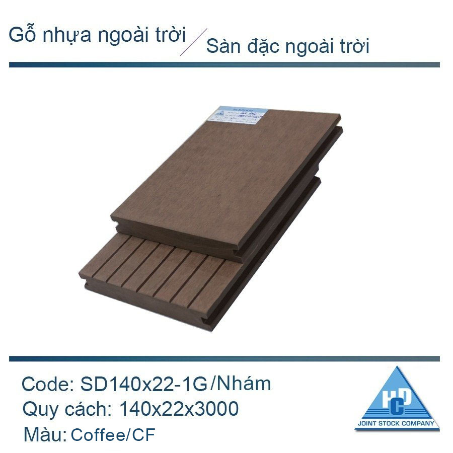 Sàn đặc SD140x22-1G màu coffee/Nhám
