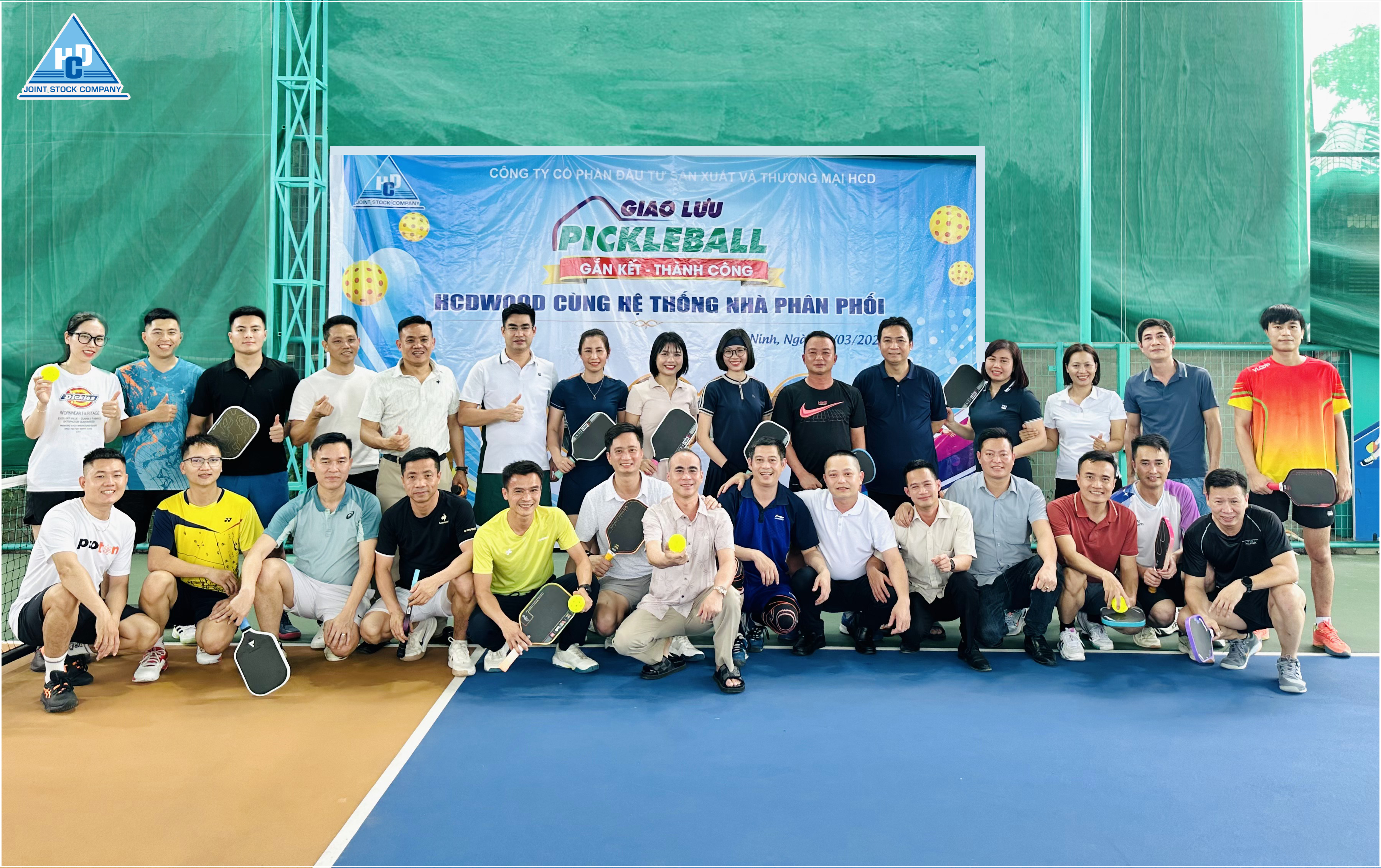 HCDWOOD TỔ CHỨC THÀNH CÔNG GIẢI GIAO LƯU PICKLEBALL CÙNG HỆ THỐNG  NPP