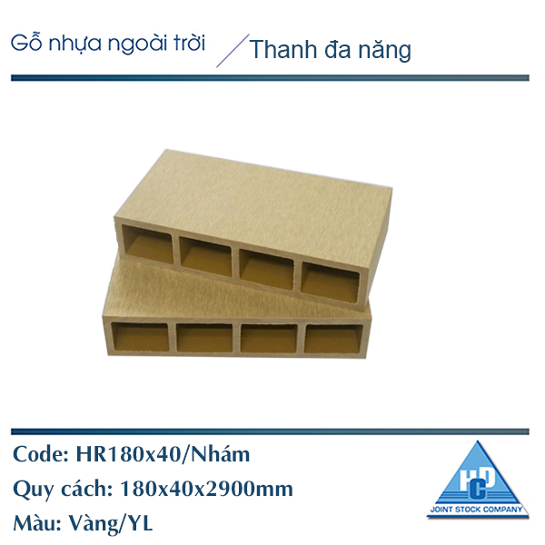 Thanh đa năng HR180x40-4S/ Nâu gỗ nhám